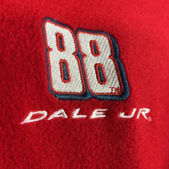 🔥🔥 Vintage NASCAR DALE EARNHARDT JR. #88 Embroidered Fleece Quarter Zip Pullov - Picture 4 of 10